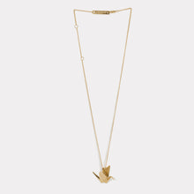 Load image into Gallery viewer, Tsuru Crane Pendant (Gold plated)