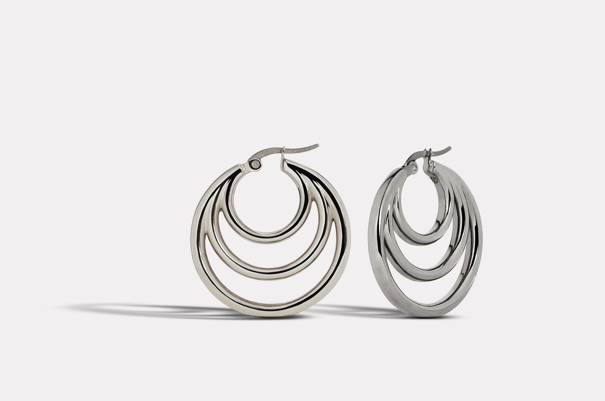 Seikaiha triple hoop earrings | J + Mikoto – J+Mikoto