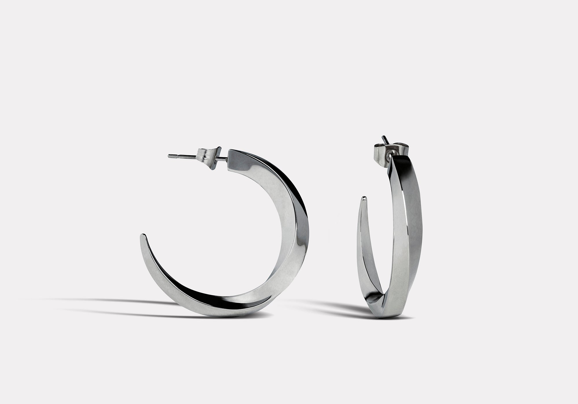 ピアス Line Hoop Earrings Zen swirl hoop earrings | J + Mikoto – J+Mikoto