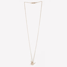 Load image into Gallery viewer, Tsuru Crane Pendant (Rose gold plated)